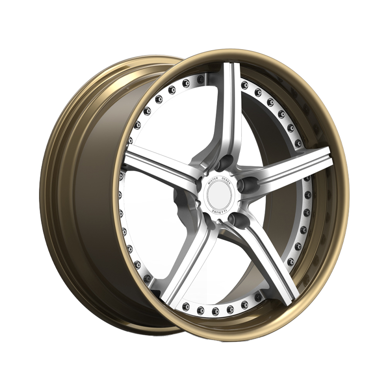 Forged alloy polished wheels for 19 inch passenger car alloy whee 5*112 chrome and gold 24" wired th concave deep 20 ri-5