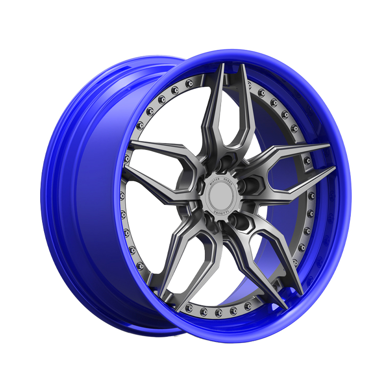 High quality aluminum deep lip concave custom 2-piece forged wheels rim 17 inch 6.5 19 inch work