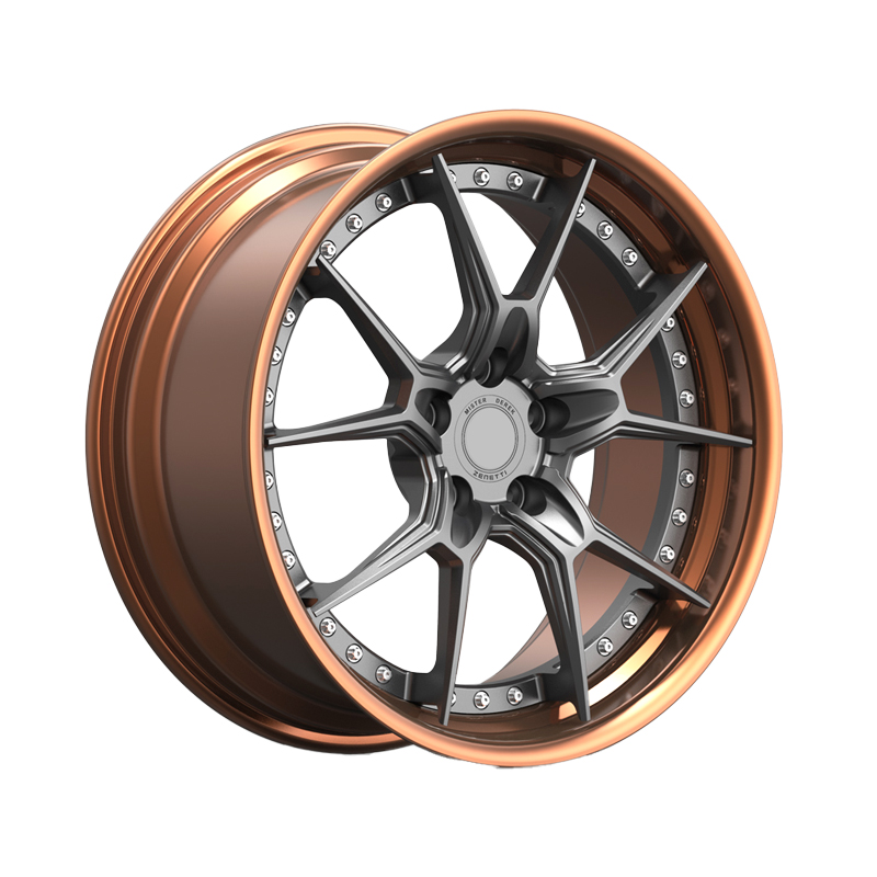 2 piece and 3 piece forged aluminum car wheel 5 x 114.3 deep lip 5 x 120 wheels customized luxury gold forged car wheels