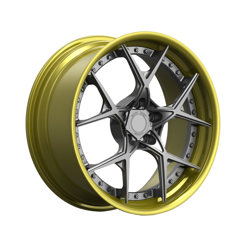 Customized 2 piece rims forged aluminum alloy car wheels 18 -24 inches 5x120 forged car wheels